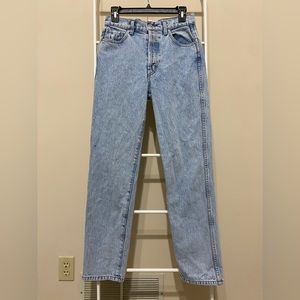 Revice Denim Light Wash Straight Leg Button Fly Jeans